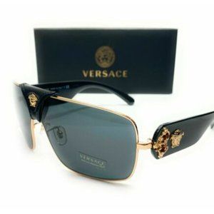 Versace Unisex Gold Square Sunglasses!